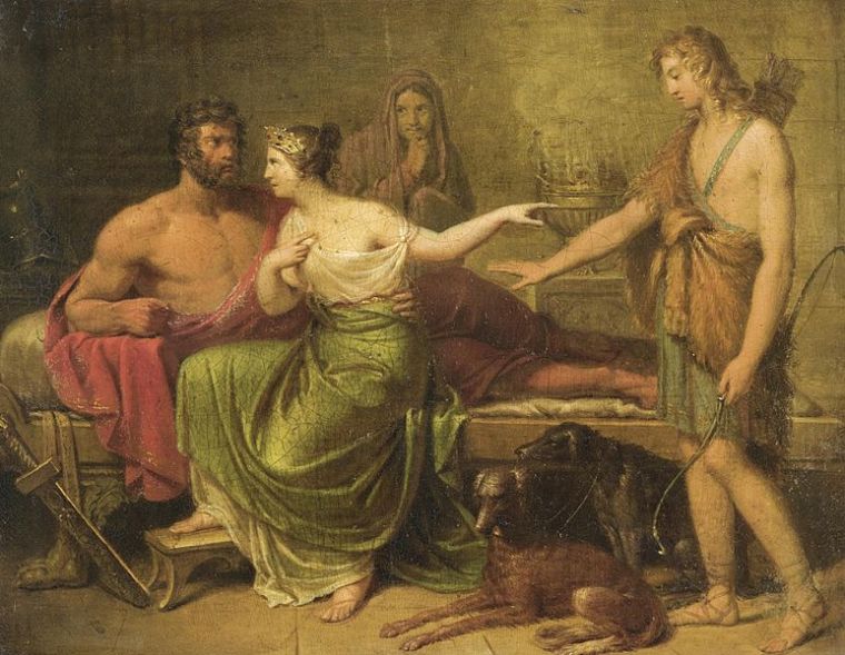 Hippolyte, Phèdre et Thésée; XVIII