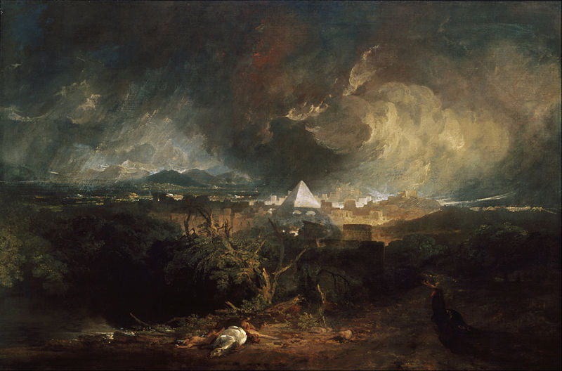 La cinquième plaie d'Egypte, William Turner, 1800