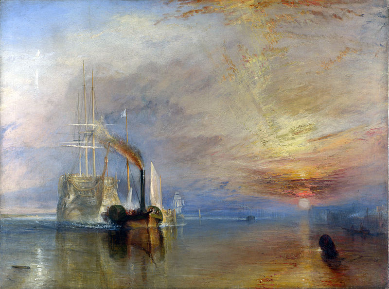 Le dernier voyage du Téméraire, William Turner, 1839