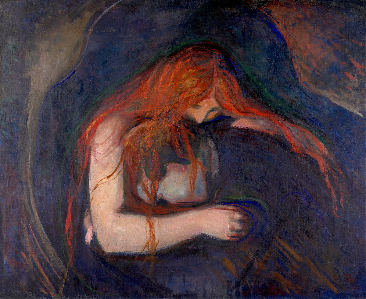 Vampire, Munch, 1893