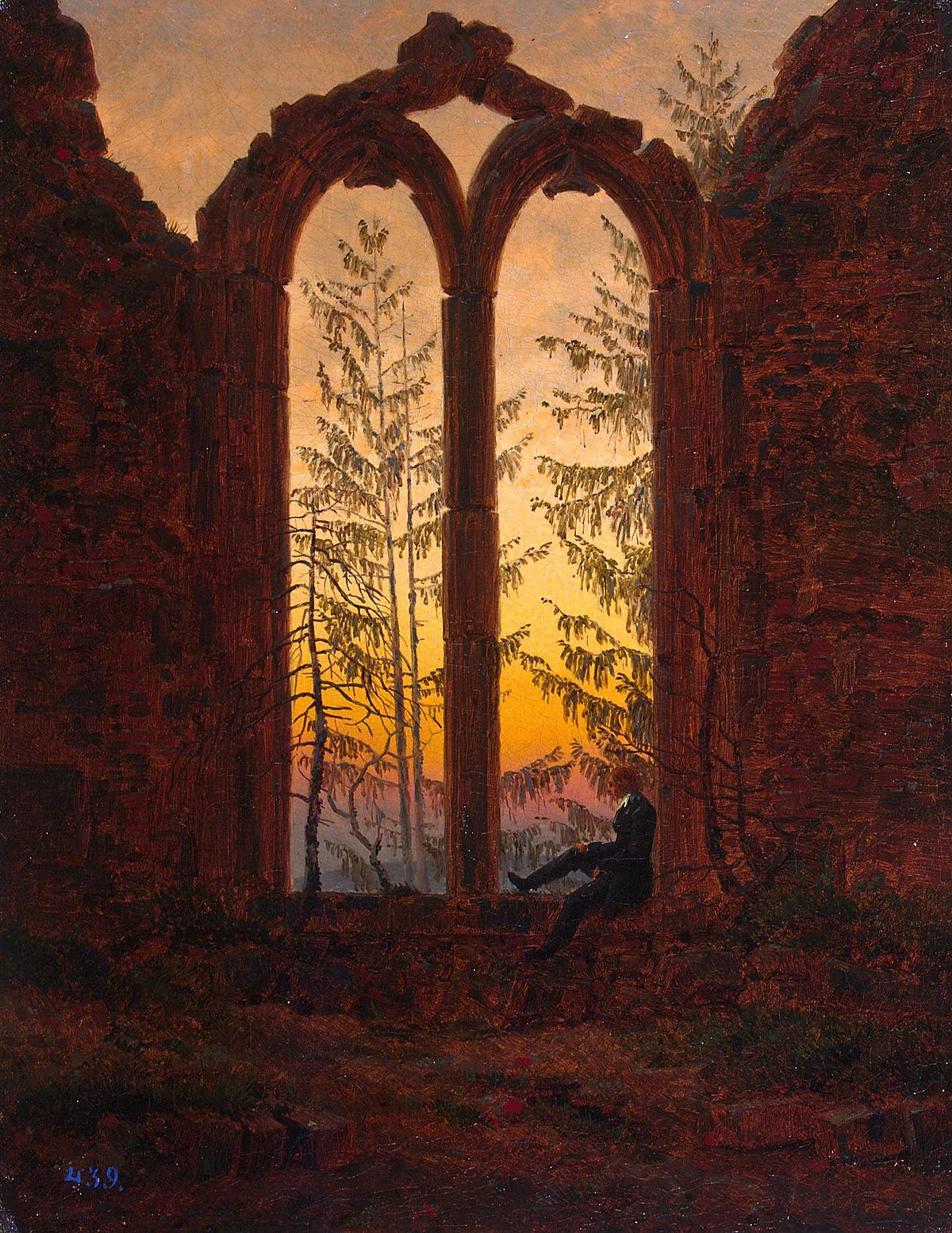 Le rêveur, Caspar David Friedrich, 1840