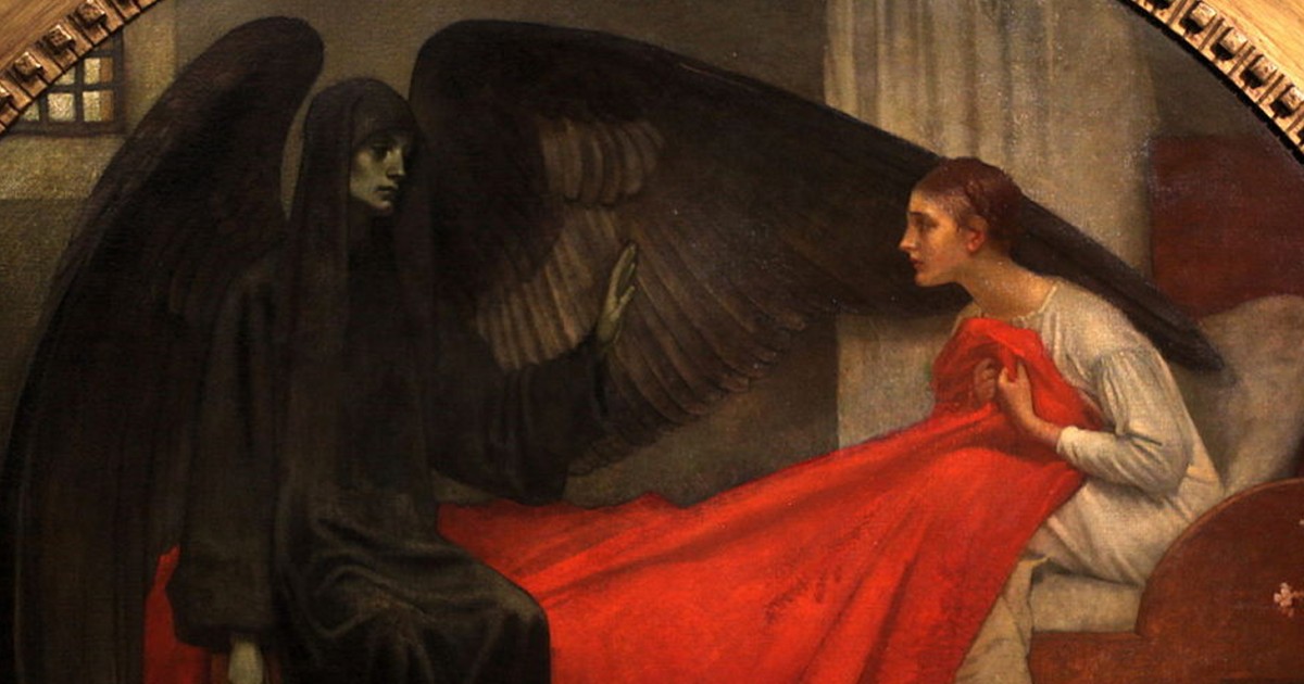 La jeune fille et la mort, Marianne Stokes, 1908