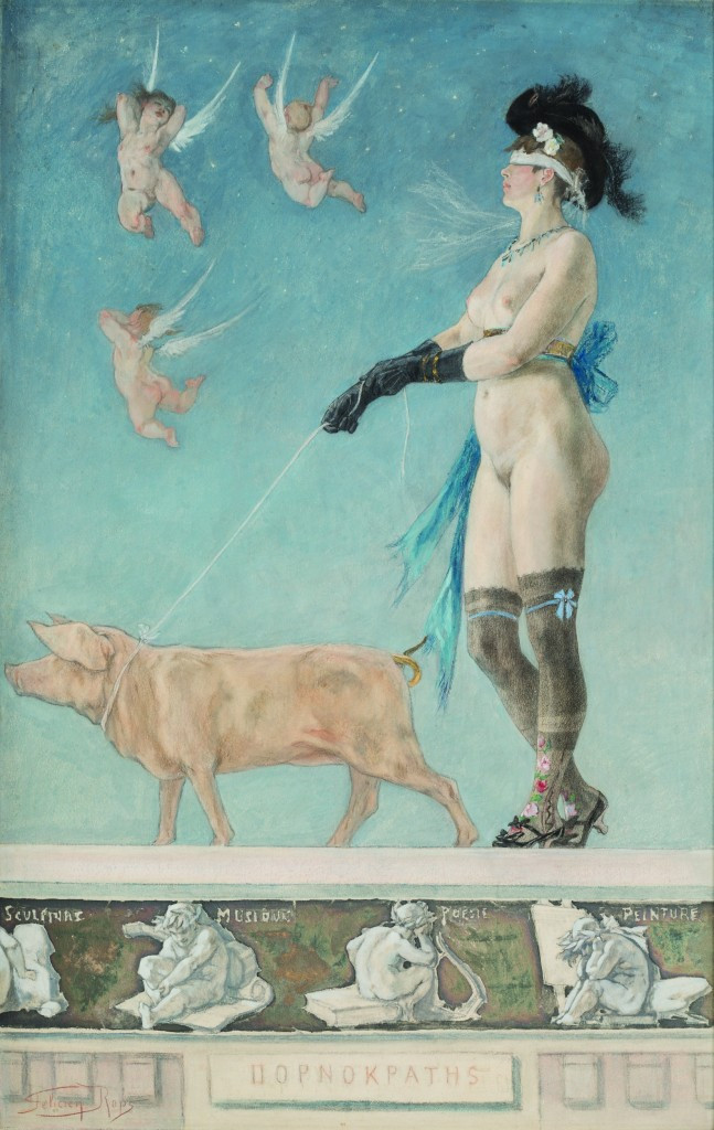 Pornocratès, Félicien Rops, 1878
