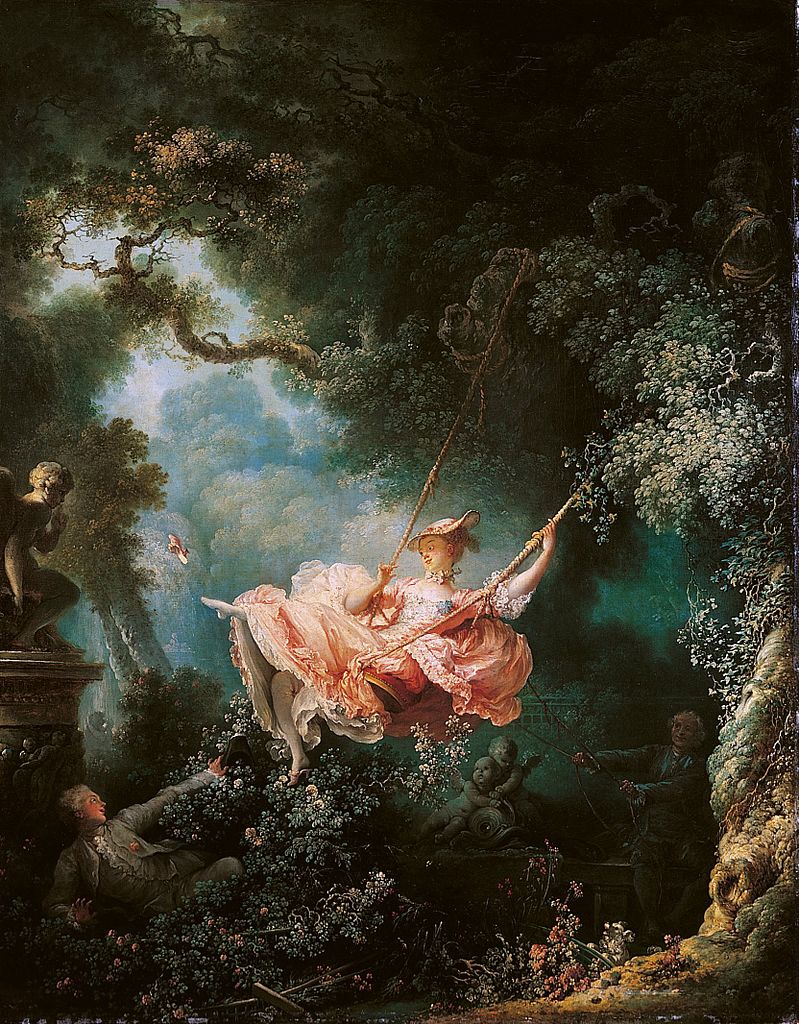Les hasards heureux de l’escarpolette, Jean-Honoré Fragonard, 1767
