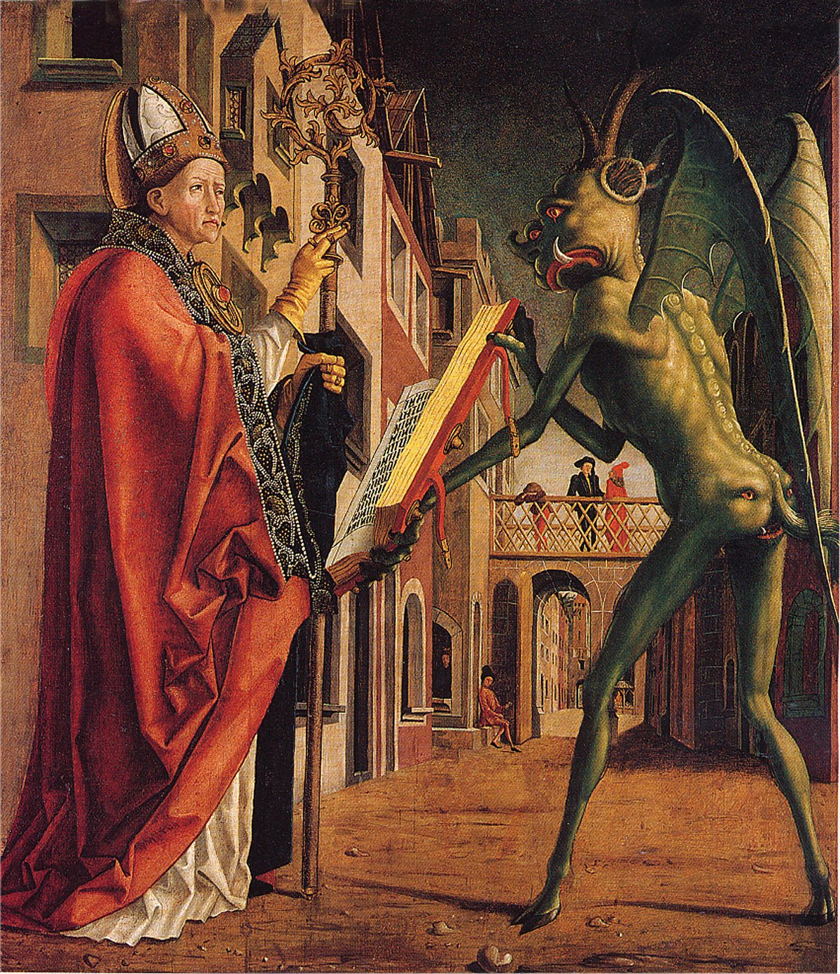 Saint Wolfgang et le Diable, Pacher, 1471-1475