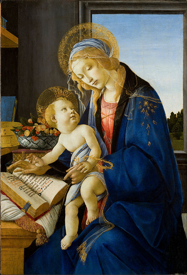 Madone au livre, Botticelli, 1483-1483