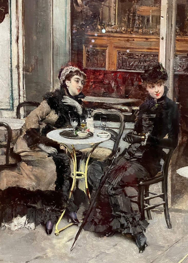 Conversation au café, 1879